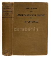 Wilhelm Ostwald: Grundlinien der anorganischen Chemie. Zweite, verbesserte Auflage. mit 126 Textfiguren. Leipzig, 1904, Verlag von Wilhelm Engelmann. Kiadói egészvászon kötés, festett lapszélek, gerincnél kissé kopott, belül a kötéstábla borítója tépett, kopottas állapotban.