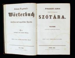 Fogarasi János német és magyar szótára. Negyedik javított és bővített kiadás. Első vagy német-magyar...