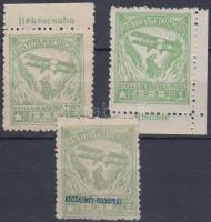 1932 3 db légipostai irányító bélyeg Stella di Savoia