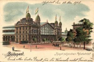 Budapest VI. Nyugati pályaudvar litho