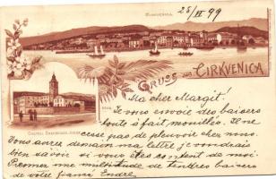 1899 Crikvenica, floral litho (EB)