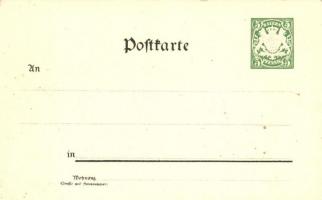 München, Hotel Deutscher Kaiser F. Hofmann litho Emb. 5 Pfennig Ga