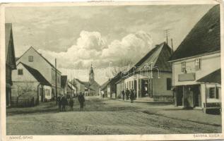 Ivanic-Grad, Ivanicsvár; Savska ulica / Sava street, shops