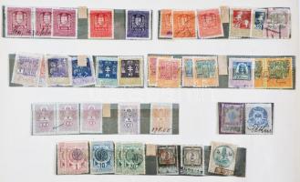 Levélzárók, magyar és jugoszláv okmánybélyegek, szivargyűrűk, kis tétel iratrendezőben