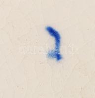 Jelzett szecessziós fali tányér, kézzel festett, hibátlan, d:32 cm