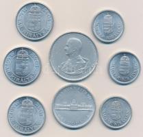 1941-1944. 1P Al (3x) + 1941-1943. 2P Al (3x) + 1943. 5P Al ""Horthy Miklós születésének 7...