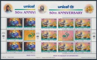 50 éves az UNICEF kisív sor, 50th anniversary of UNICEF minisheet set