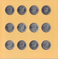 Szomália 2000. 10Sh "A kínai horoszkóp 12 jegye" (12xklf) dísztokos szettben T:BU
Somalia ...