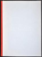 Weszerle József Hátrahagyott érmészeti táblái. XX Árpád korabeli tábla. h.n., d.n. Félvászon kötésbe...