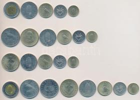 2002. 1Ft + 2Ft + 5Ft + 10Ft + 100Ft "Kossuth" + 2003. 1Ft + 2Ft + 5Ft + 10Ft + 20 Ft &quo...