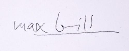 Max Bill (1908-1994): Formák forgása III. Szitanyomat EA, papír, jelzett, 50×45 cm/ Max Bill serigra...