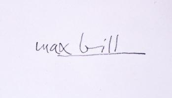 Max Bill (1908-1994): Formák forgása II. Szitanyomat EA, papír, jelzett, 50×45 cm/ Max Bill serigrap...