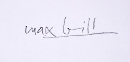 Max Bill (1908-1994): Formák forgása I. Szitanyomat EA, papír, jelzett, 50×45 cm/ Max Bill serigraph...