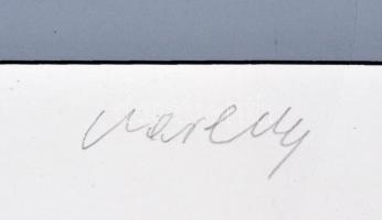 Victor Vasarely (1908-1997): Kompozíció. Szitanyomat EA , papír, jelzett, 57,5×46,5 cm