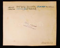 1940 Bp. V. ker., Berzsenyi Dániel Reálgimnázium osztályképe, kartonra ragasztva, feliratozva, 25x21...