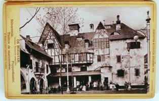 1896 Bp., Klösz György(1844-1913): Ős Budavár, leporelló, 12 képpel, benne Klösz György pecsétjével