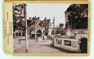 1896 Bp., Klösz György(1844-1913): Ős Budavár, leporelló, 12 képpel, benne Klösz György pecsétjével