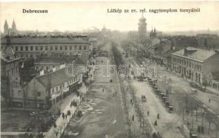 Debrecen, Református nagytemplom, bazár, papírkereskedés