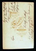 cca 1880 Pozsony, Lovas fogat, keményhátú fotó, 16x11 cm