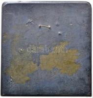 1972. "15 éves a Munkásőrség - 1957-1972" bronzírozott műanyag plakett, hátoldalán akasztó...