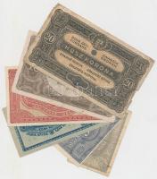 1920. 20f + 50f + 1K + 2K + 10K + 20K T:vegyes
Adamo K1,K2,K4,K7/1,K14,K21