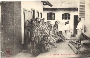 Saigon, Ho Chi Minh City; prisoners in the pillory