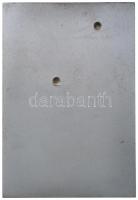 1962. "Első Budapesti Földművesszövetkezeti Virágkiállítás" fém plakett (118x81mm) T:2