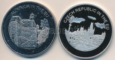 Máltai Lovagrend 2004. 100L (2x) "Szlovákia az EU-ban" + "Csehország az EU-ban" ...