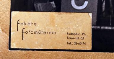 cca 1940-1950 Bp., Capri együttes, Fekete Fotóműterem, kartonra kasírozva, 28x22 cm