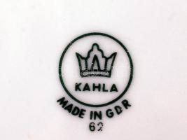 Kahla Internationale Gartenbauaustellung Erfurt DDR feliratú porcelán tányér, hibátlan, jelzett, d: ...