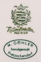 Weimar Porzellan Internationales Tanzturnier 1977 feliratú porcelán dísztányér, hibátlan, jelzett, d...