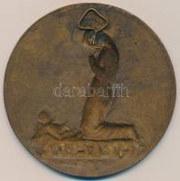 DN "Gracias" Br plakett, hátlapon akasztó. Szign.:EJ (101mm) T:2
ND "Gracias" Br...