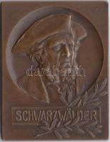 Német Birodalom DN "Schwarzwälder" Br plakett (51x39mm) T:2 Germany ND "Schwarzwälder" Br plaque (51x39mm) C:XF