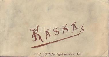 1910 Kassa képeslapfüzet 14 lappal/Ak-Heft Kassa mit 14 Karten