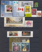 16 db bélyeg, közte összefüggések 2 stecklapon, 16 stamps with relations on 2 stock cards