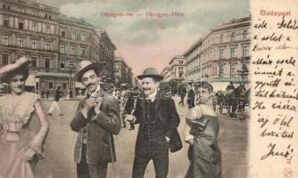 Budapest VI. Oktogon tér, kollázs