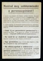 1953 Mentsd meg szőlőtermésedet a peronoszpórától! ismeretterjesztő szórólap