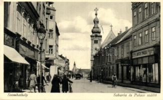 Szombathely, Sabaria, Palace szálló, Koth Mózes üzlete, templom