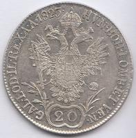 Ausztria 1823A 20Kr Ag "I. Ferenc" T:2-,3 Austria 1823A 20 Kreuzer Ag "Franz I" C:aVF