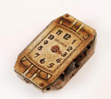 14 K női arany karóra tok plexivel. Nettó 2g + hozzátartozó javításra szoruló óraszerkezettel. / Mec...