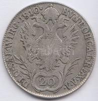 Ausztria 1810A 20Kr Ag "II. Ferenc" T:2-,3 Austria 1810A 20 Kreuzer Ag "Franz II" C:aVF