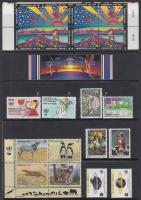 22 diff. stamps with relations, 22 db bélyeg, közte összefüggések