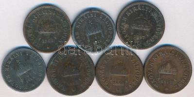 1895-1918. 2f (7x) csak klf évszám! T:vegyes