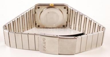 Rado Diastar férfi quartz karóra. Naptáras, jelzett fém szíjjal, jó állapotban, Működik / Men's...