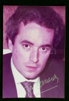 José Carréras (1946-) a Három Tenor egyikének aláírása az őt ábrázoló fotón