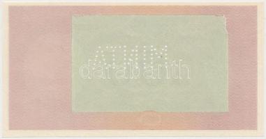 1926. 100P piros "E 000 - 000000" sorozat és sorszámmal, elől- és hátlapi alapnyomattal, &...