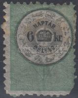 1870 Naptárbélyeg 6kr