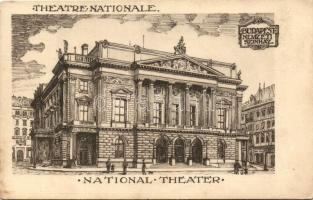 Budapest VIII. Nemzeti színház, Művészeti képeslapok (fl)
