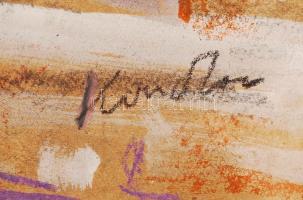 Olvashatatlan jelzéssel: Ivócimborák. Pasztell, papír, 27×38 cm