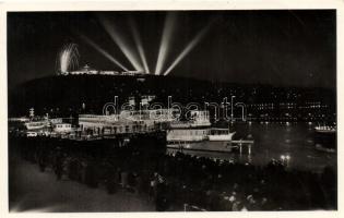 Budapest - 6 db régi városképes lap: XXXIV. Nemzetközi Eucharisztikus Kongresszus